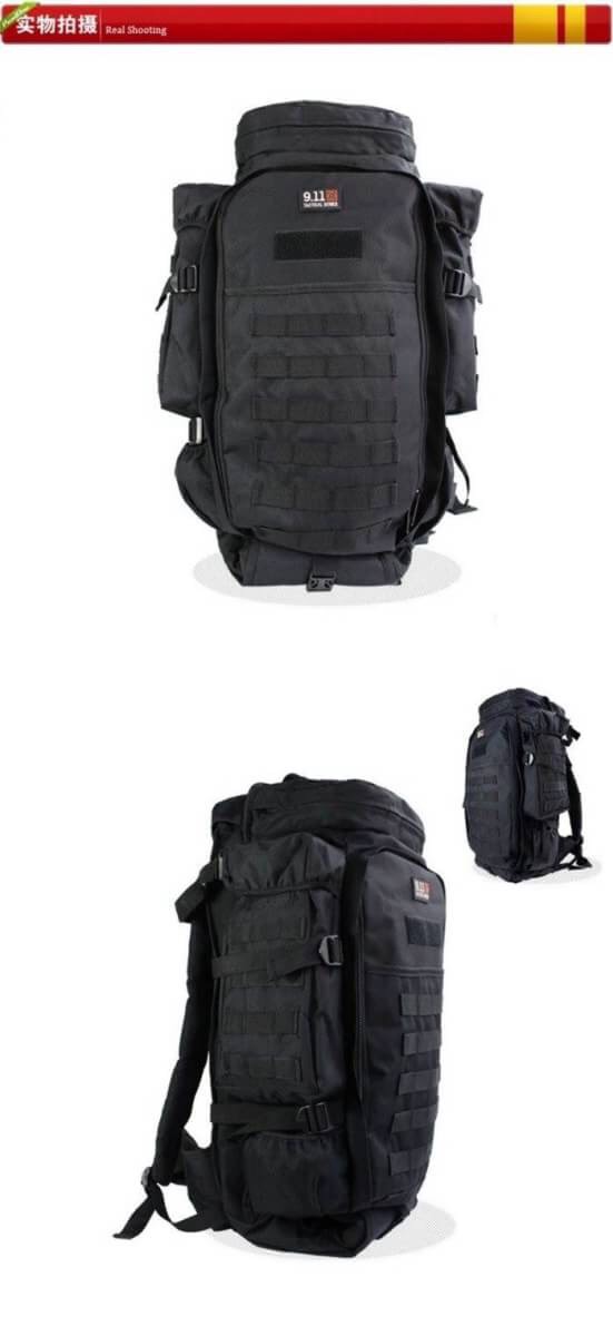 New.9.11 Tactical ยุทธวิธีกระเป๋าเป้สะพายหลัง ไนลอนที่มีคุณภาพสูงกันน้ำ กีฬาล่าสัตว์ตั้งแคมป์ ใส่ได้ทั้งปืนยาวทุกชนิด / ทั้งสัมภาระ ขนาด ด้านหน้ายาว 60 ซม. ด้านหลังมีความยาว 100 ซม. สีดำ สีทราย ลายดิจิตอนทราย ราคาพิเศษ