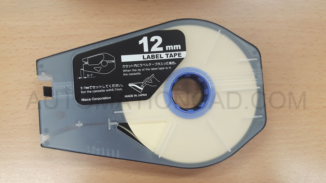 สติ๊กเกอร์ Label 12mm. White เครื่องพิมพ์ CANON รุ่น MK1500 MK2600 MK1100 3476A025
