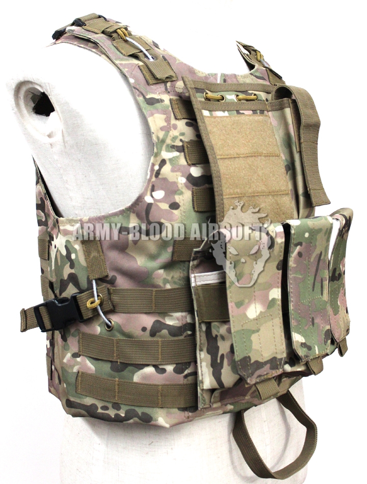 New.เสื้อเกราะยุทธวิธี FSBE Tactical Molle Combat Assault Plate Carrier Vest ทรงแข็งหนาแข็งแรงมีสายสลิงร้อยทั้งตัว สามารถนำฟองน้ำออกแล้วยัดแผ่นเหล็กใส่เข้าไปแทนได้ เผื่อจะนำไปใช้กันกระสุนจริงๆ มีกระเป๋าใส่แม๊กกาซีนปืนยาว 3 อัน แม๊กกาซีนปืนสั้น 1 อัน และกร