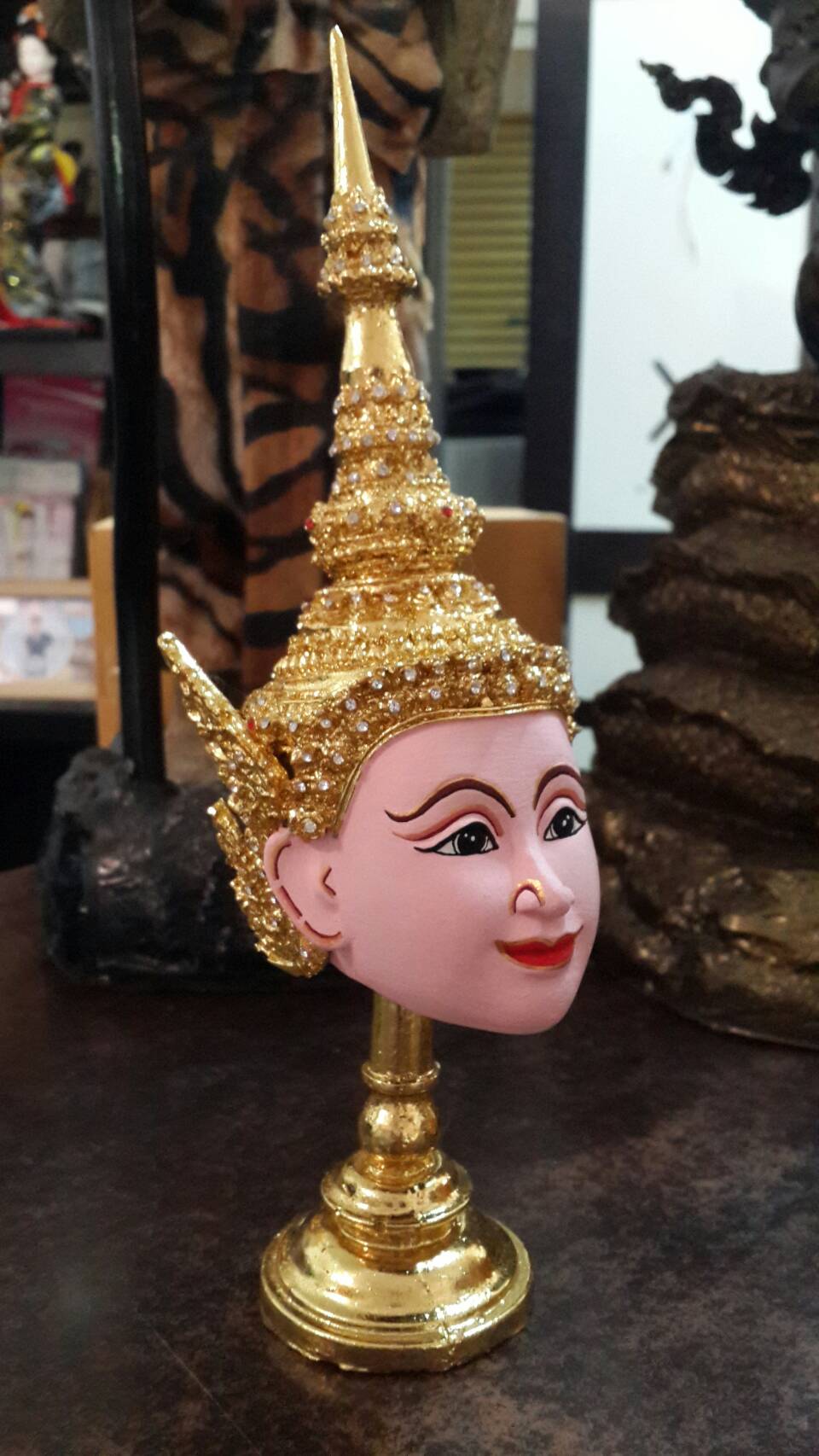 นางสีดา ขนาดกลาง 4 นิ้ว งานประดับเพชร