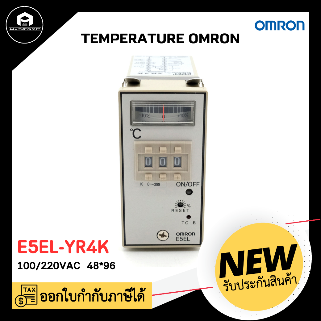 TEMPERATURE OMRON E5EL-YR4K,100/220VAC 48*96