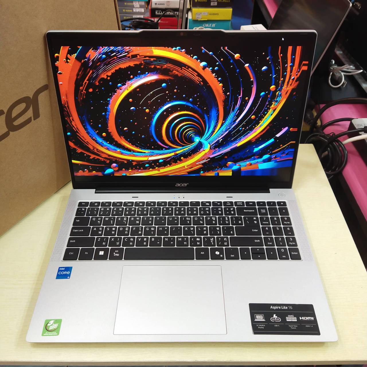 ACER ASPIRE LITE 16 AL16-52P-51Y1 ประกันศูนย์ Onsite 10/06/2027 สภาพเครื่อง 85%