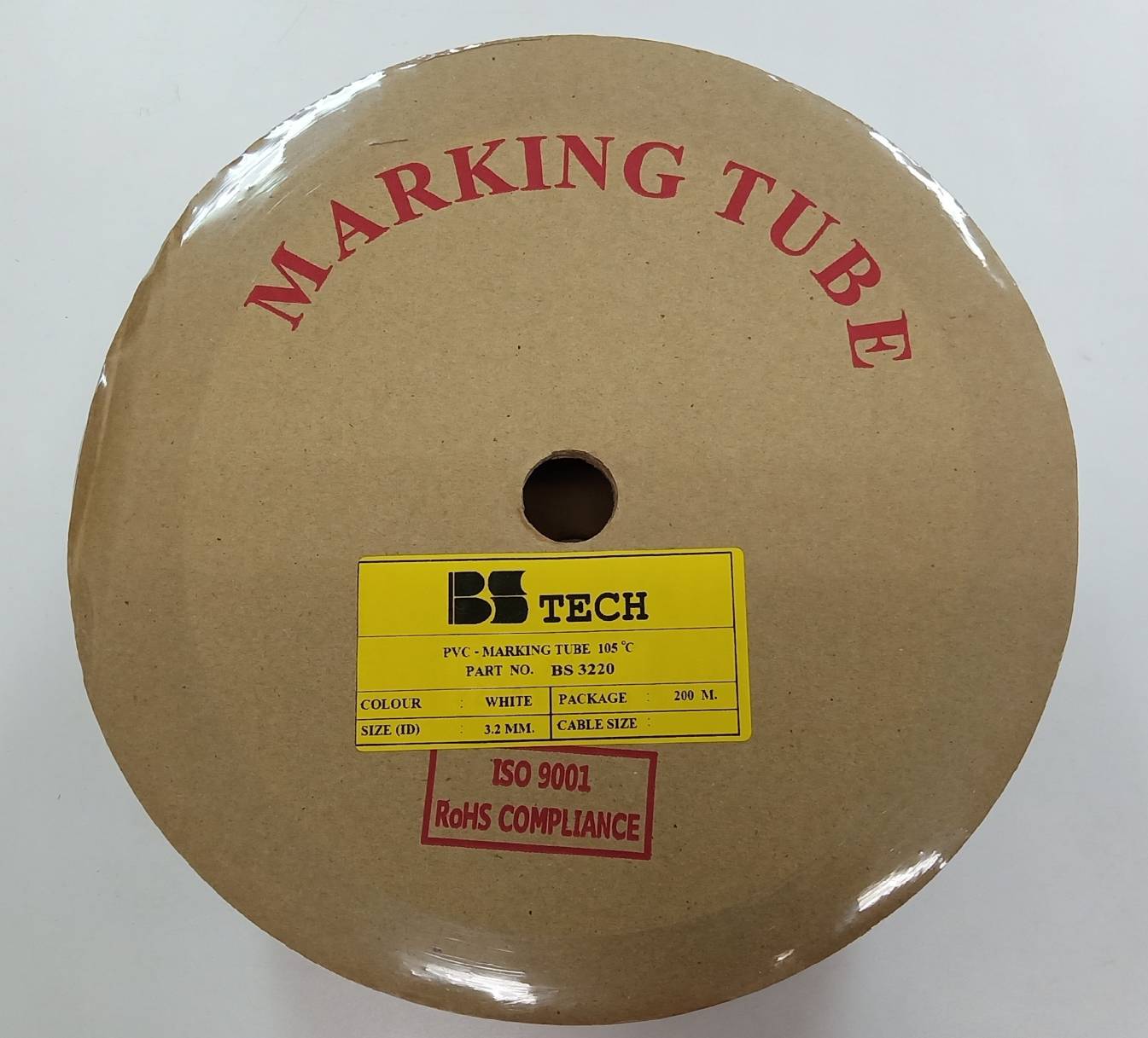 ท่อปลอกสายไฟ BS-TECH ขนาด 3.2 mm. ยาว 200m PVC TUBE