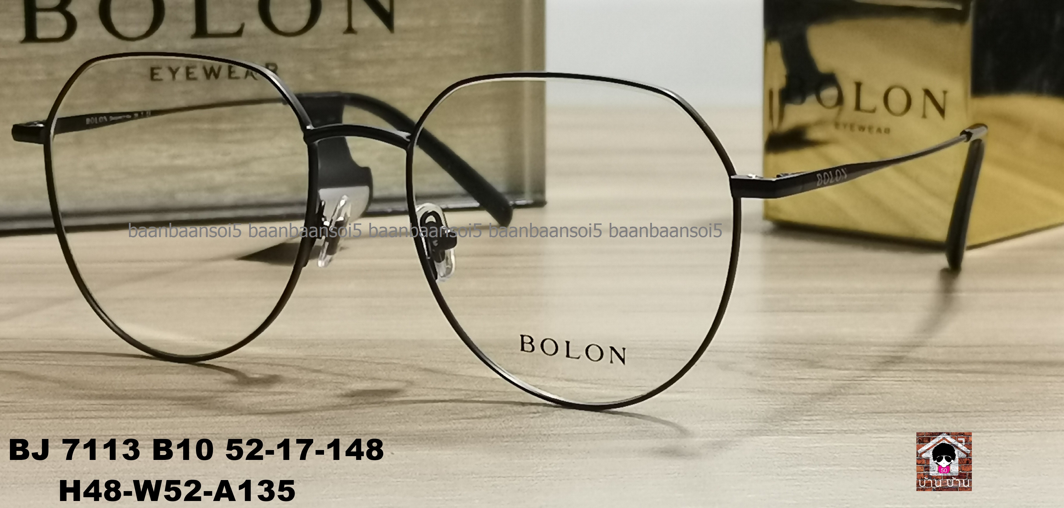 Bolon BJ 7113 B10 โปรโมชั่น กรอบแว่นตาพร้อมเลนส์ HOYA ราคา 3,490 บาท