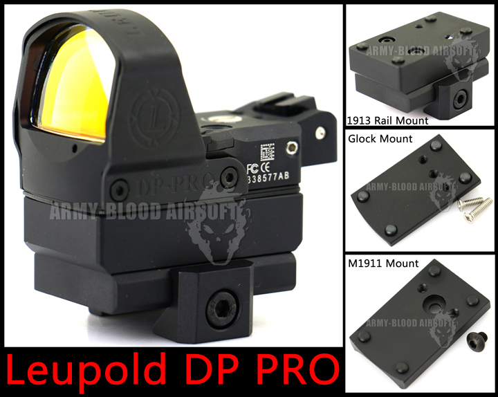 New.Leupold Optics DeltaPoint Pro DP PRO Red Dot Scope ติด M4 M1911 GLOCK (BK-TAN) ราคาพิเศษ