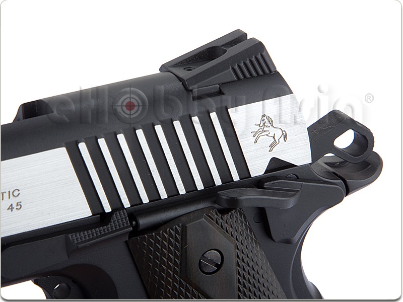 New.CYBERGUN COLT 1911 Rail CO2 GBB Pistol (Dual Tone) ราคาพิเศษ