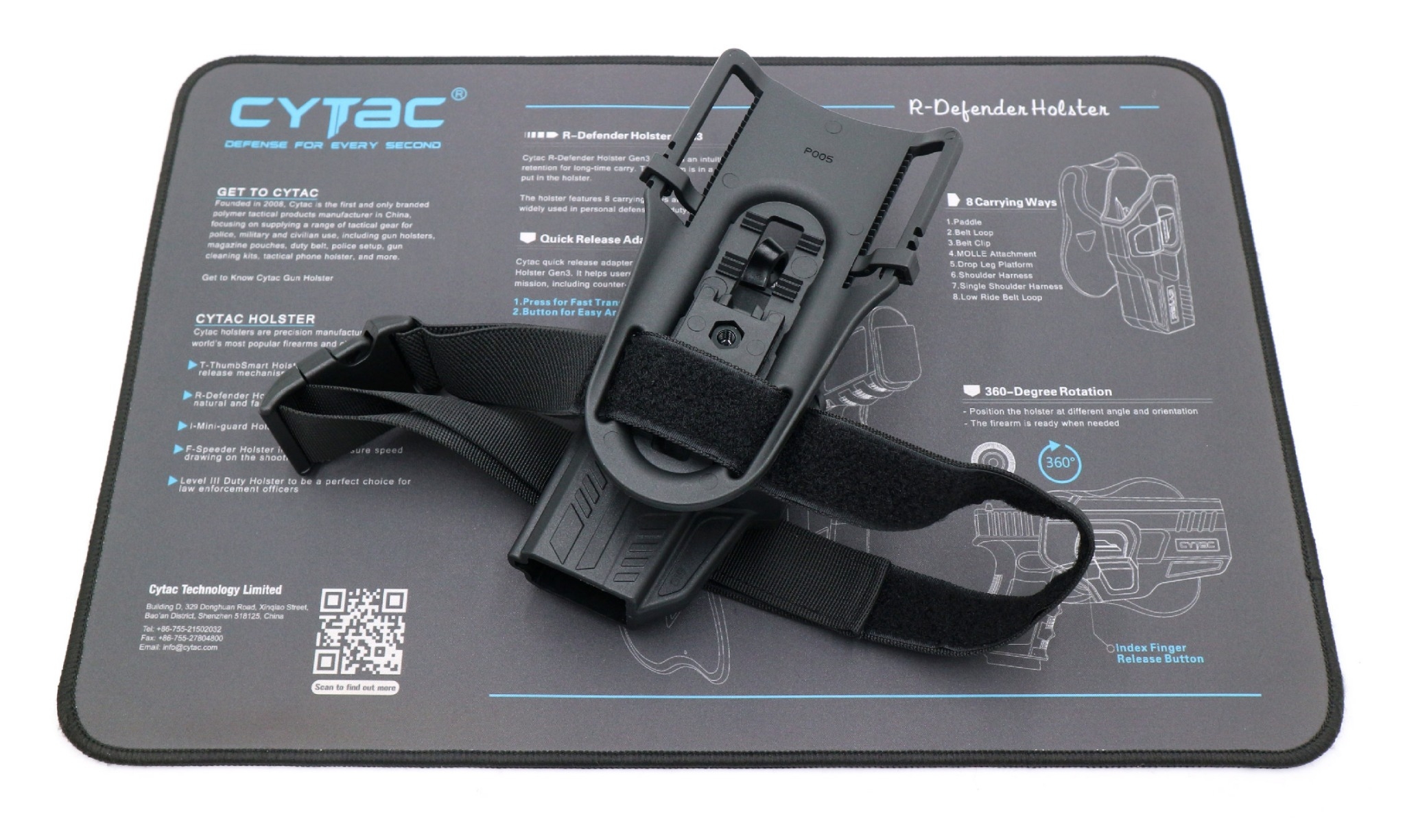 New. ซองปลดนิ้วโป้ง Glock19 + เพลทลดต่ำ Cytac ( T- ThumbSmart Series G19 Holster with Low Ride Belt Loop ) ⭕ ผลิตจากวัสดุ Polymer เกรดคุณภาพ แข็งแรงทนทาน ⭕ ซองสำหรับ G19 Gen 1-5 ⭕ ตัวซองออกแบบให้ปลดล็อคนิ้วโป้ง ใช้งานง่ายเป็นธรรมชาติ และปลอดภัยยิ่งขึ้น ⭕