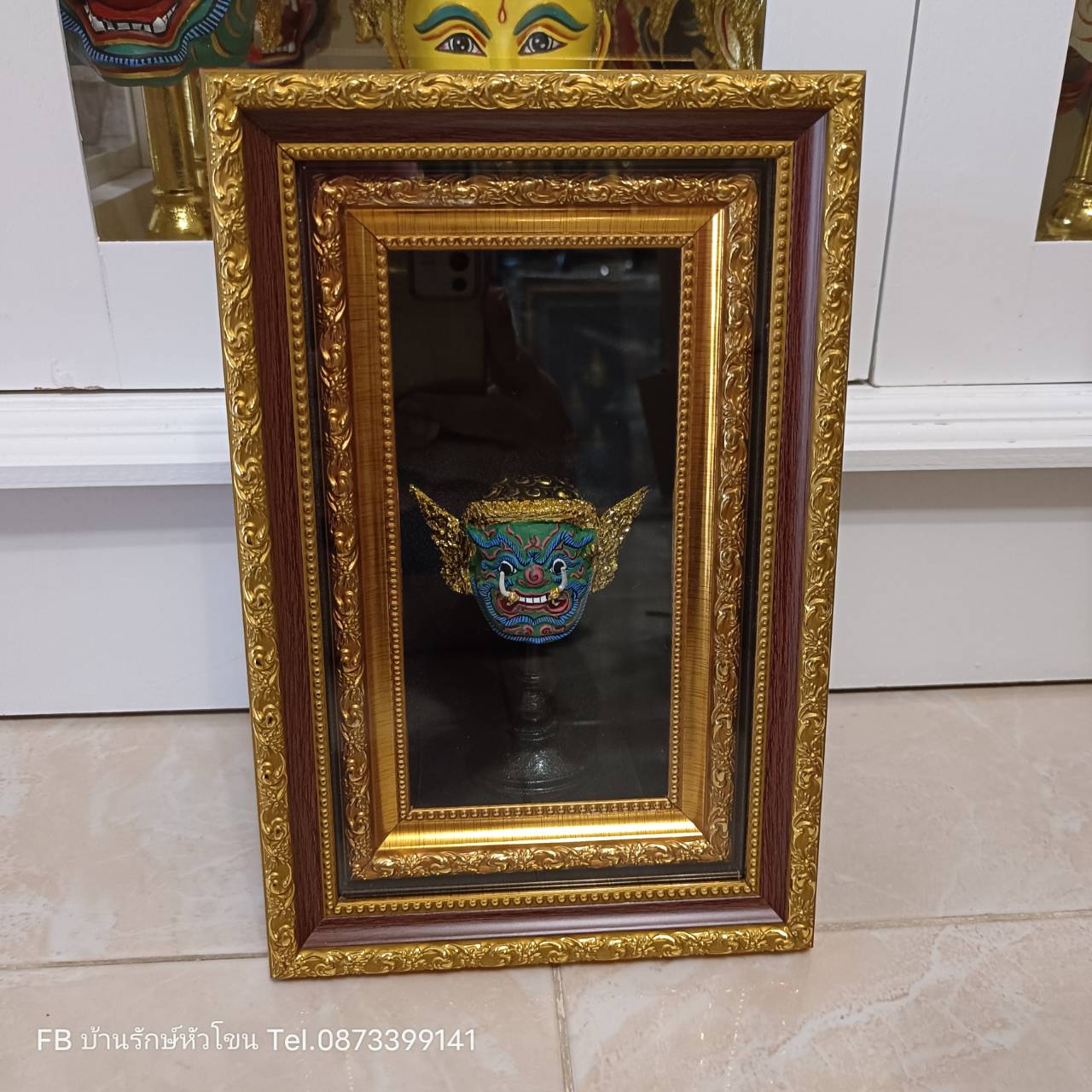 หัวโขนจิ๋ว พร้อมกรอบรูปลายไทย