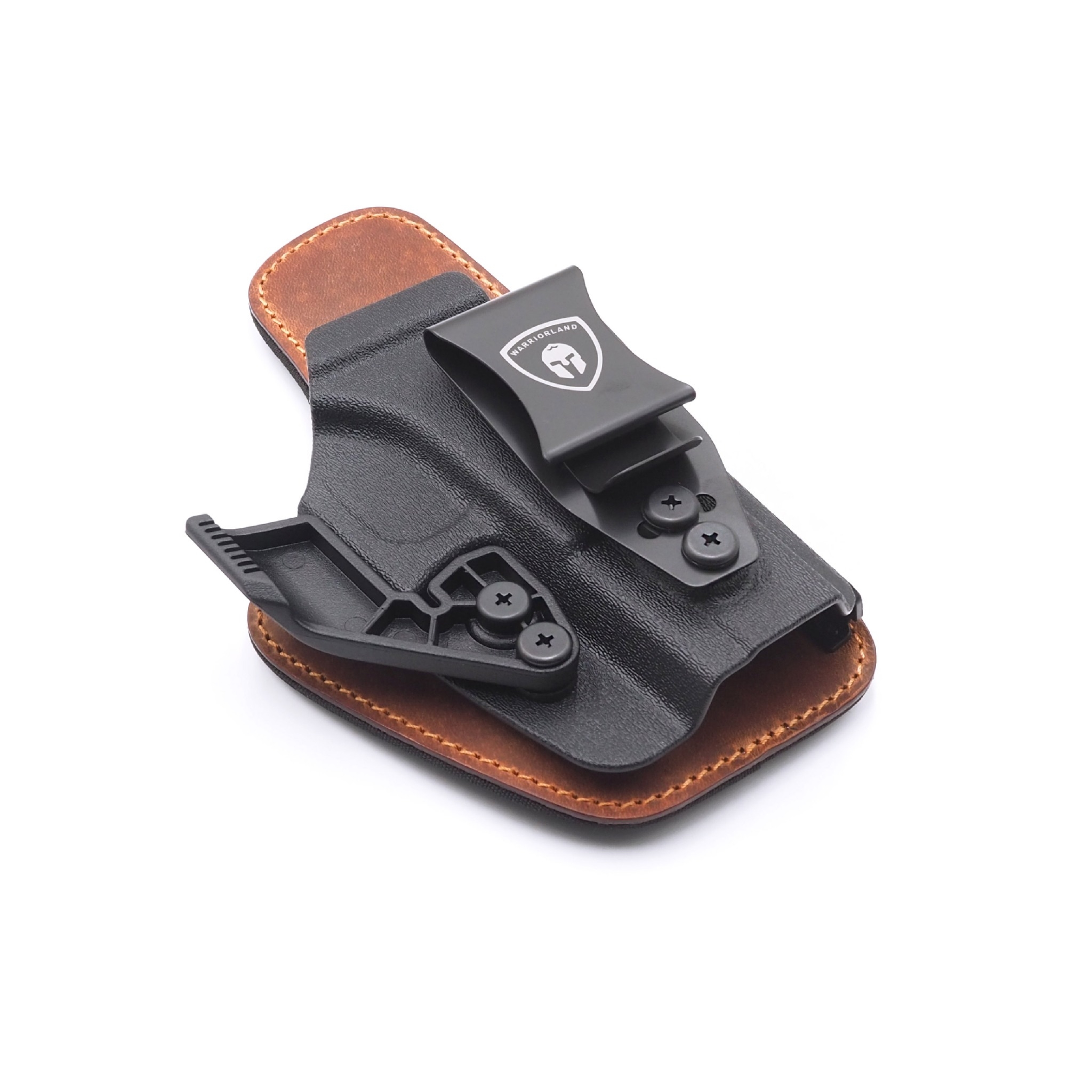 New. ซองพกใน Kydex + หนัง G19/G17 WARRIORLAND IWB Kydex & Leather Holster ♦ ผลิตจาก kydex เกรดคุณภาพ ♦ ออกแบบซองให้คลุมโกร่งไกทั้งหมด ใช้งานปลอดภัย ♦ ด้านหลังมีแผ่น Foam รองรับ ใช้งานได้ตลอดทั้งวัน ♦ ภายในบุด้วยแผ่นหนัง ลดการเส