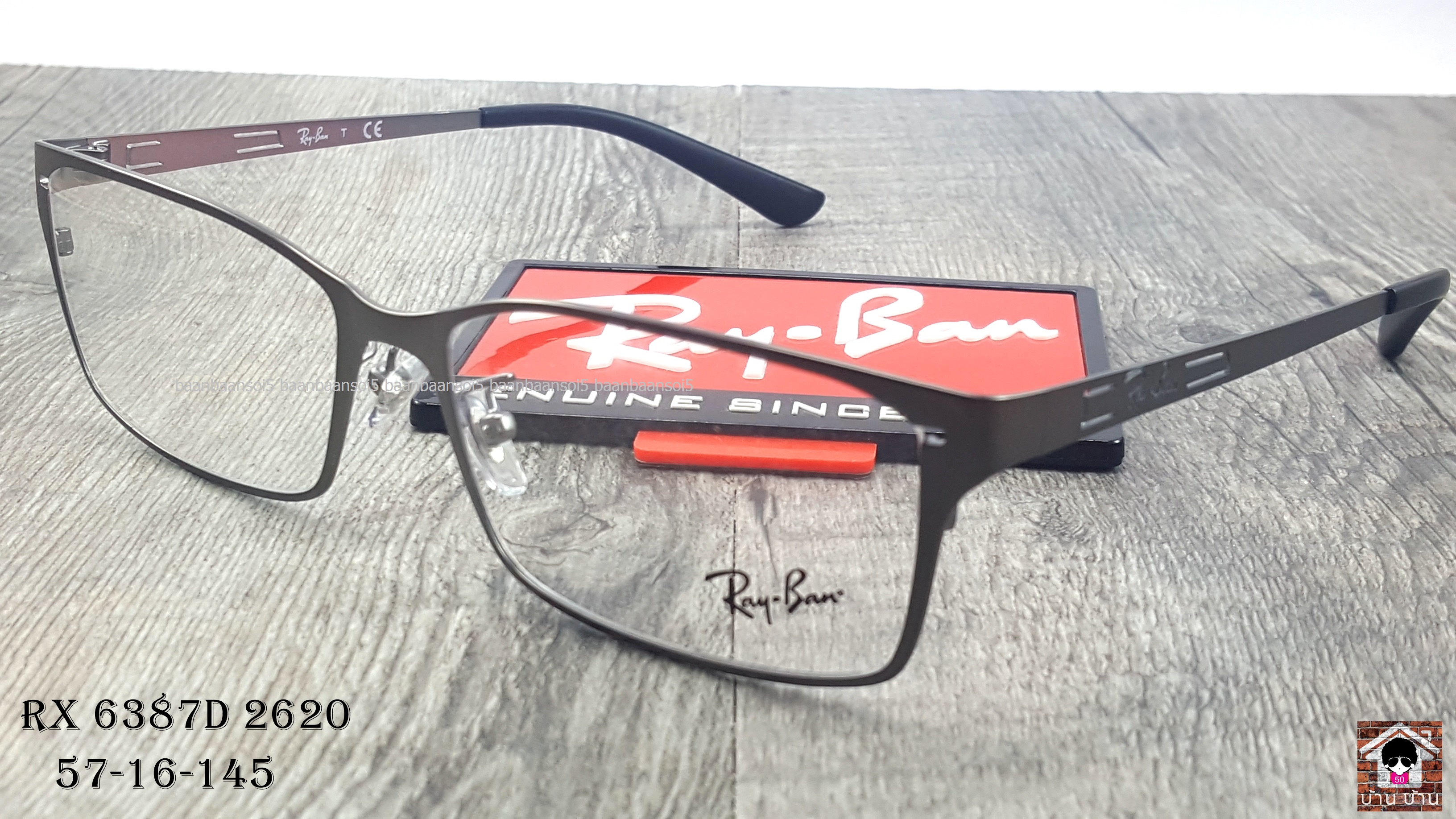 Rayban RX 6387D 2620 โปรโมชั่น กรอบแว่นตาพร้อมเลนส์ HOYA ราคา 3,500 บาท