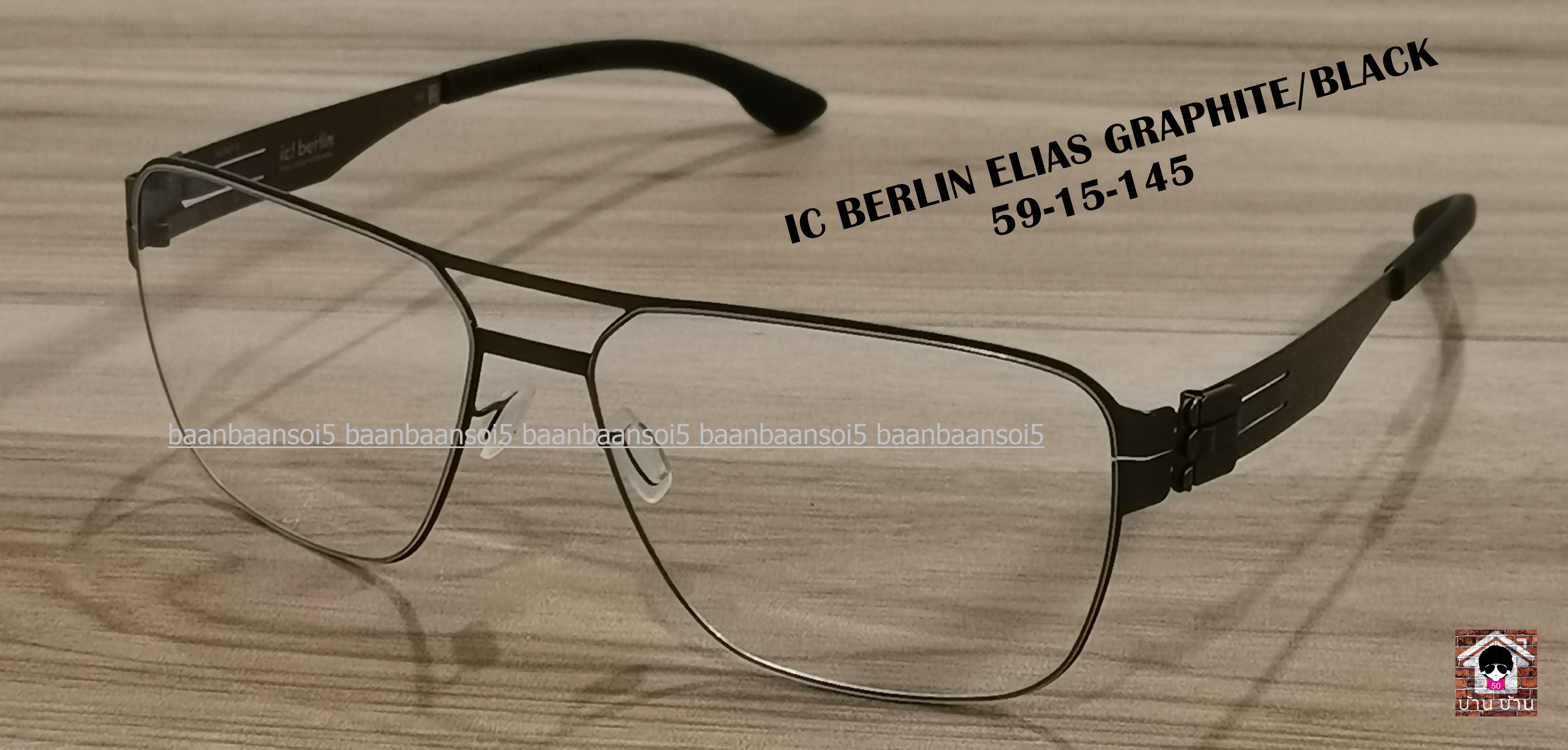 IC! BERLIN ELIAS GRAPHITE / BLACK โปรโมชั่น ราคา 18,900 บาท พร้อม พร้อมเลนส์เปลี่ยนสี hoya