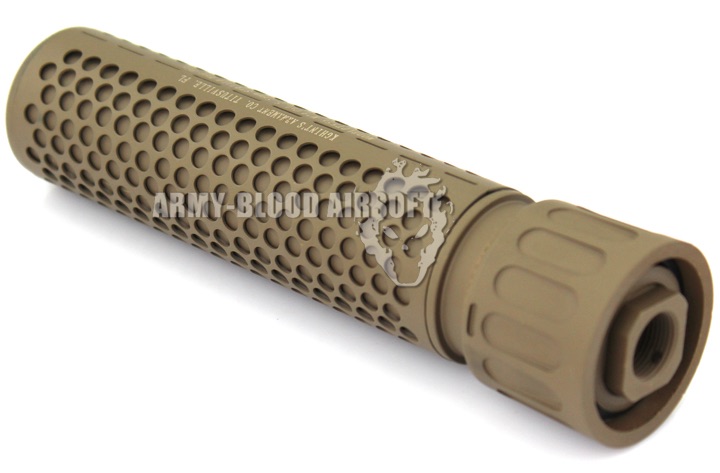 Knight's Armament QDC Barrel Extension KAC 556 QDC CQB Airsoft Dummy Quick Detach Suppressor (Carbine Length,DE)