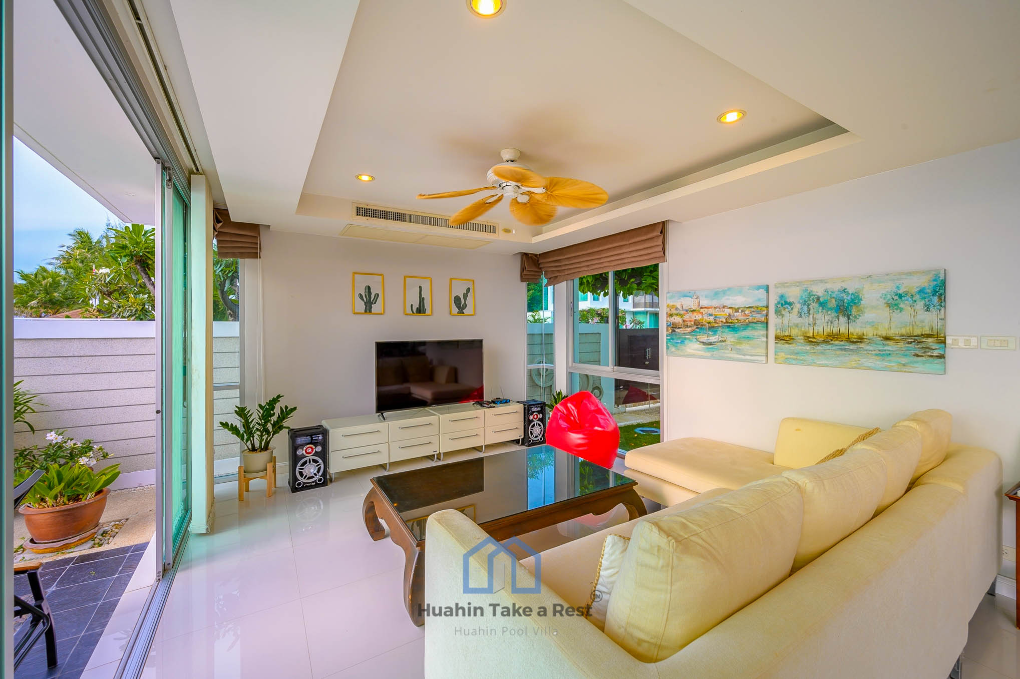 HR15035 บ้านพักติดทะเลหัวหิน บ้านเดอะซันเซตบีช พูลวิลล่า