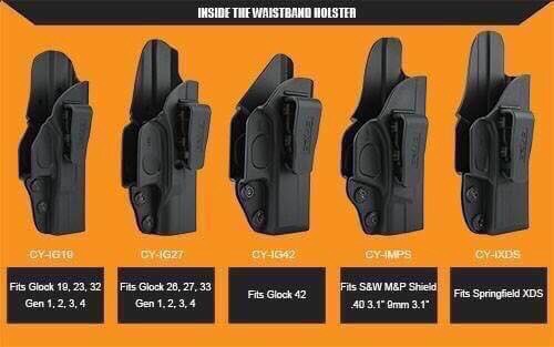 New.ซองปืนพกใน CYTAC Glock IWB Holster Fits Glock 17, 19, 23, 32, 43 Glcok 26, 27, 33 Glock 42 (Gen 1, 2, 3, 4) ล๊อคอัตโนมัติ ผลิตจากโพลิเมอร์เนื้อดี Product Line INSIDE THE WAISTBAND HOLSTER มีทั้งซองปืนพกในและพกนอก เป็นที่นิยมในอเมริกา ราคาพิเศษ