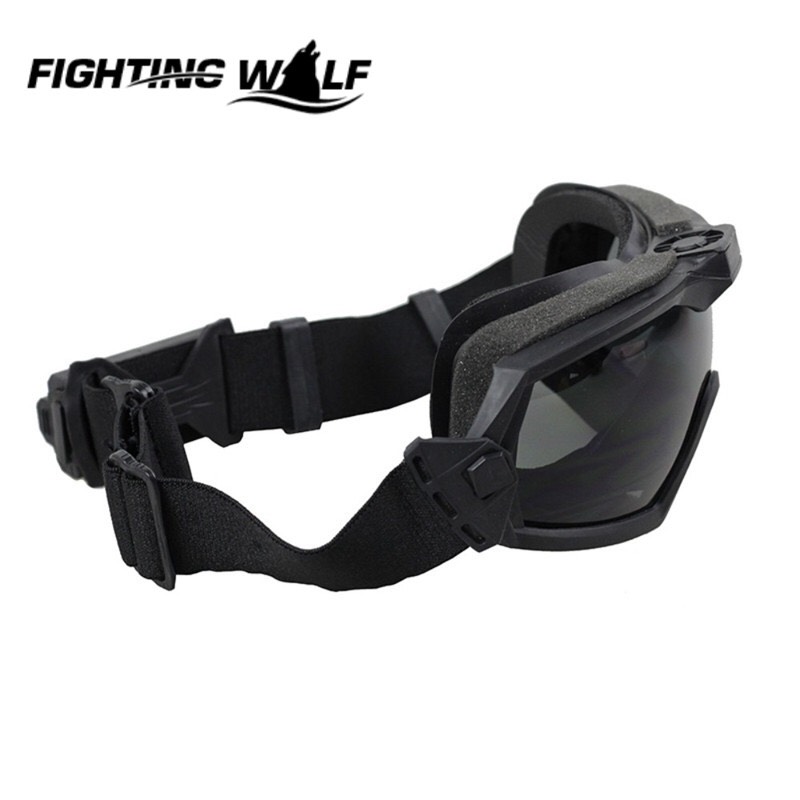 New.FMAยุทธวิธีทหารปืนเพนท์บอลต่อสู้LPG01BK12-2R Regulatorปรับรูปแบบแว่นตาด้วยพัดลมให้ตาปลอดภัย ราคาพิเศษ