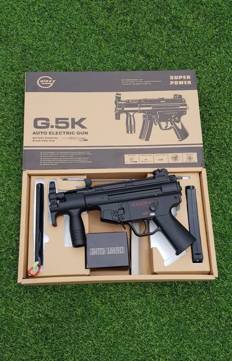 New.G31 Sniper Rifle Replica Material: Polymer + Metal Weight: 3050 g Length: 1390 mm Colour: Black Muzzle Velocity: ~410 FPS Engine: Spring Action Manufacturer: Galaxy ราคาพิเศษ