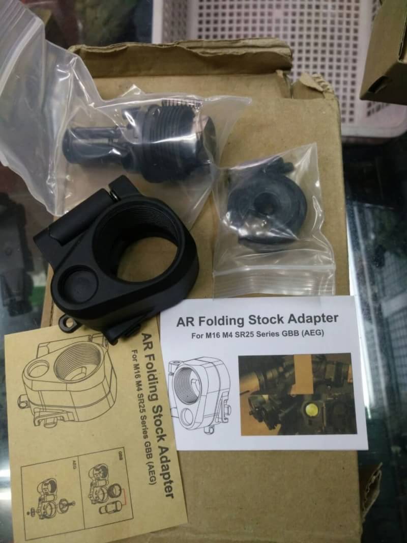 New.ชุดพับพายท้าย M4 Law Tactical AR-15 Folding Stock Adapter for Cmmg/ AEG/GBB M4/M16/SR25 ราคาพิเศษ