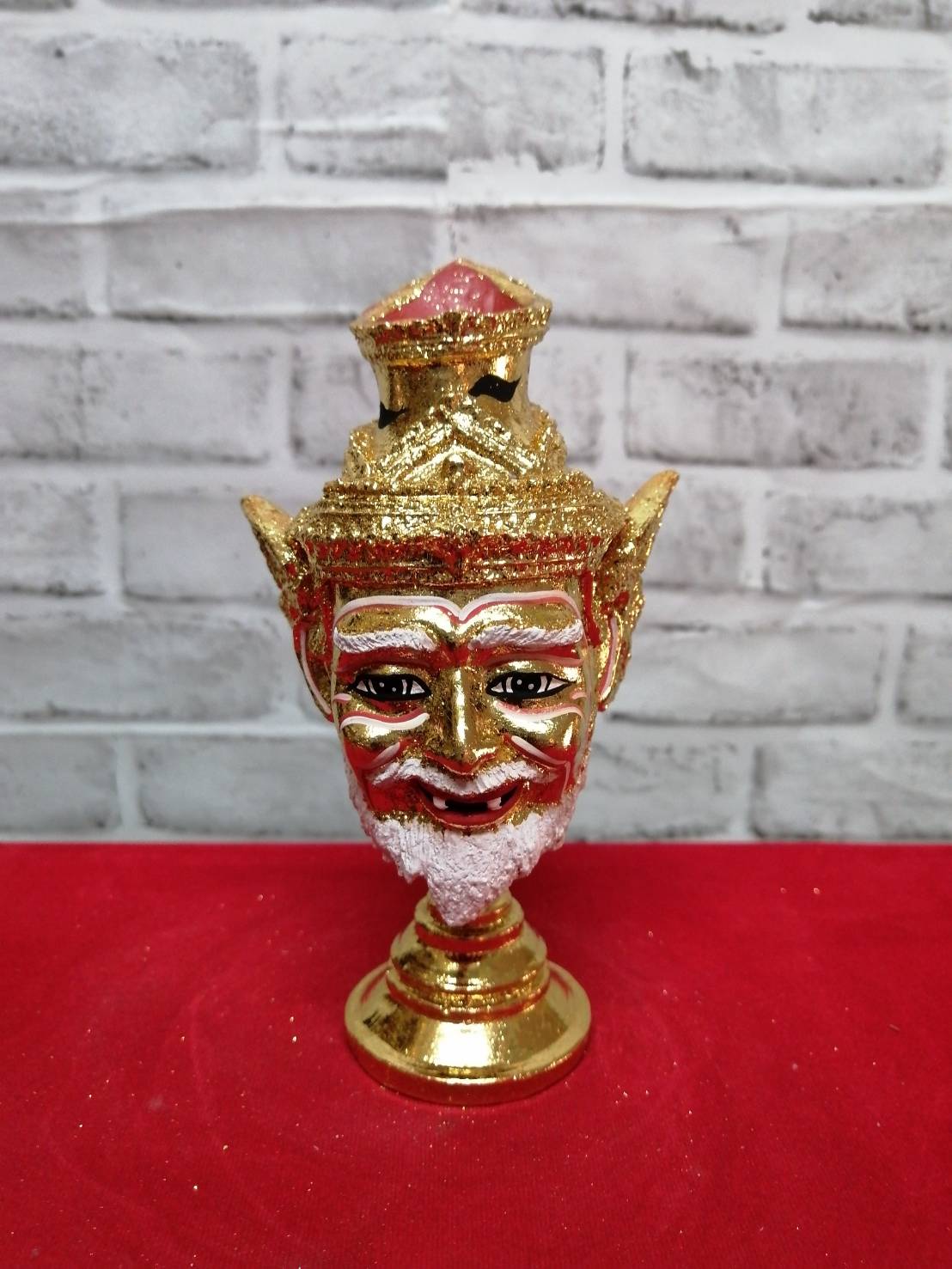 ชุดเศ๊ยรครู 10 เศียร พร้อมฐานปิดทอง