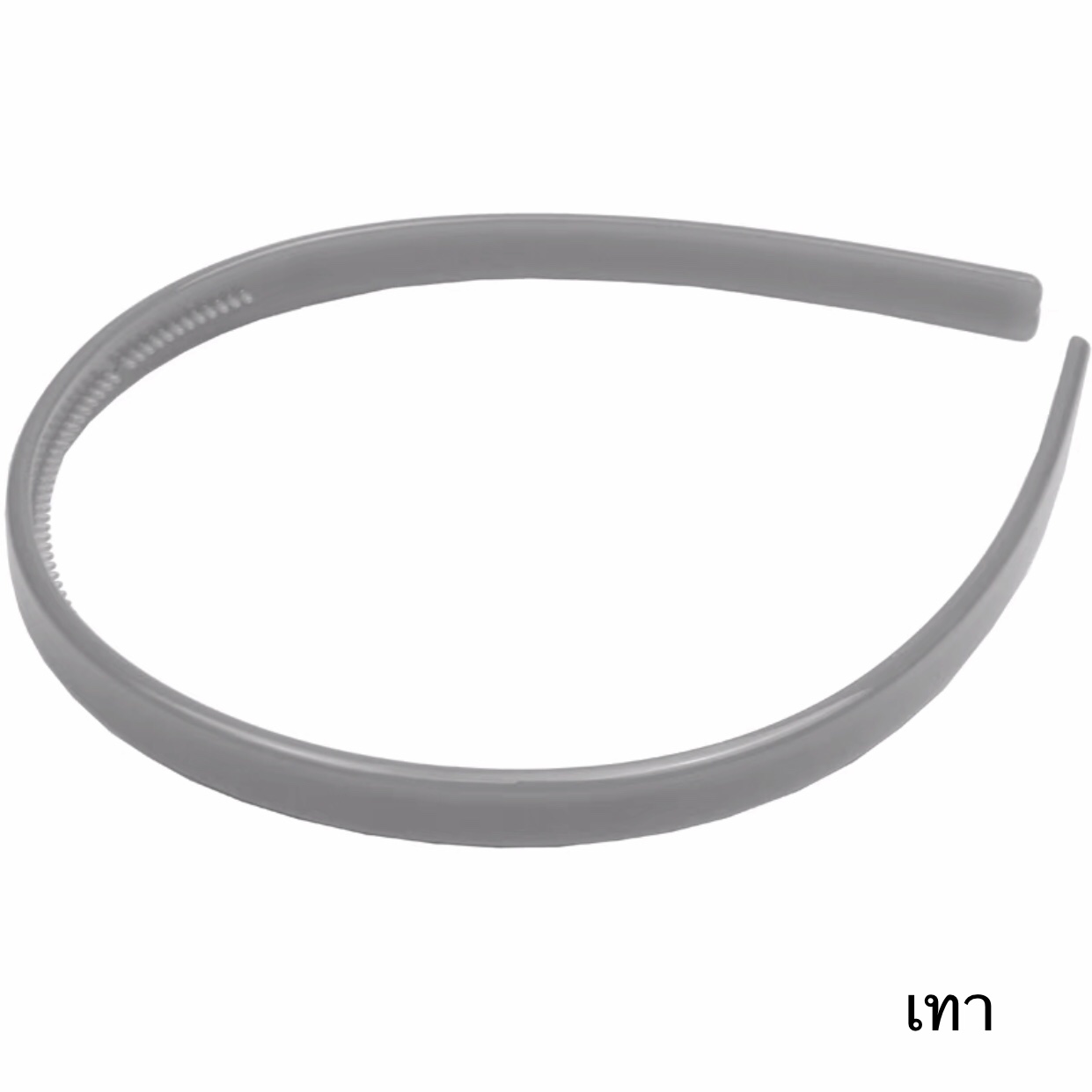 ที่คาดผมเซลลูโลสสีพื้น - เทา แถบขนาด 10 mm สวยคลาสสิค มินิมอลสไตล์ ไม่บีบขมับ ไม่กินผม #Aznavour #GRAINdeBEAUTE #AZ #GB