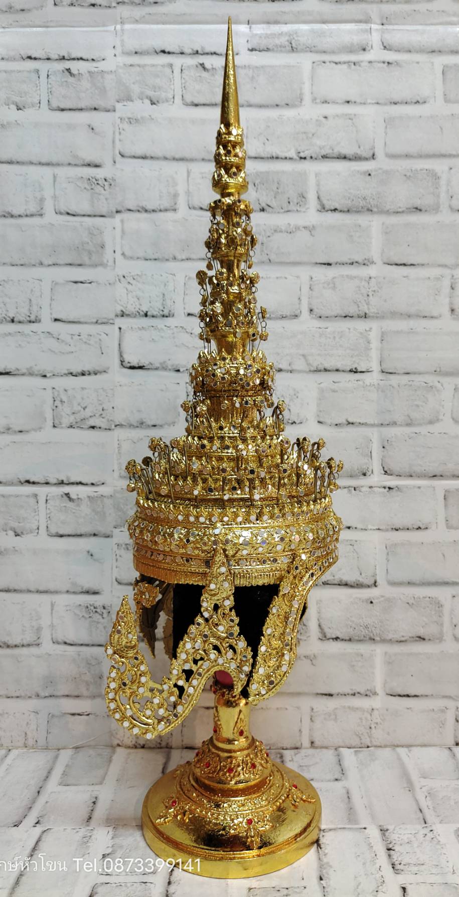 ชฎาพระ ขนาดสวมหัว ประดับกระจก