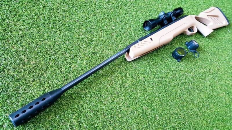 New.ปืนอัดลมSwissArms Tac1 5.5mm.cal. Aiir Rifle เบอร์ 2 Price 1u,500 THB. ✔Weight น้ำหนัก : 3.1kg. ✔Caliber ลำกล้อง : 5.5mm #2 ✔Max Velocity แรง : 950fps ✔Powerplant : สปริง Spring-piston ✔Includes กล้อง Swiss Arms : 4x