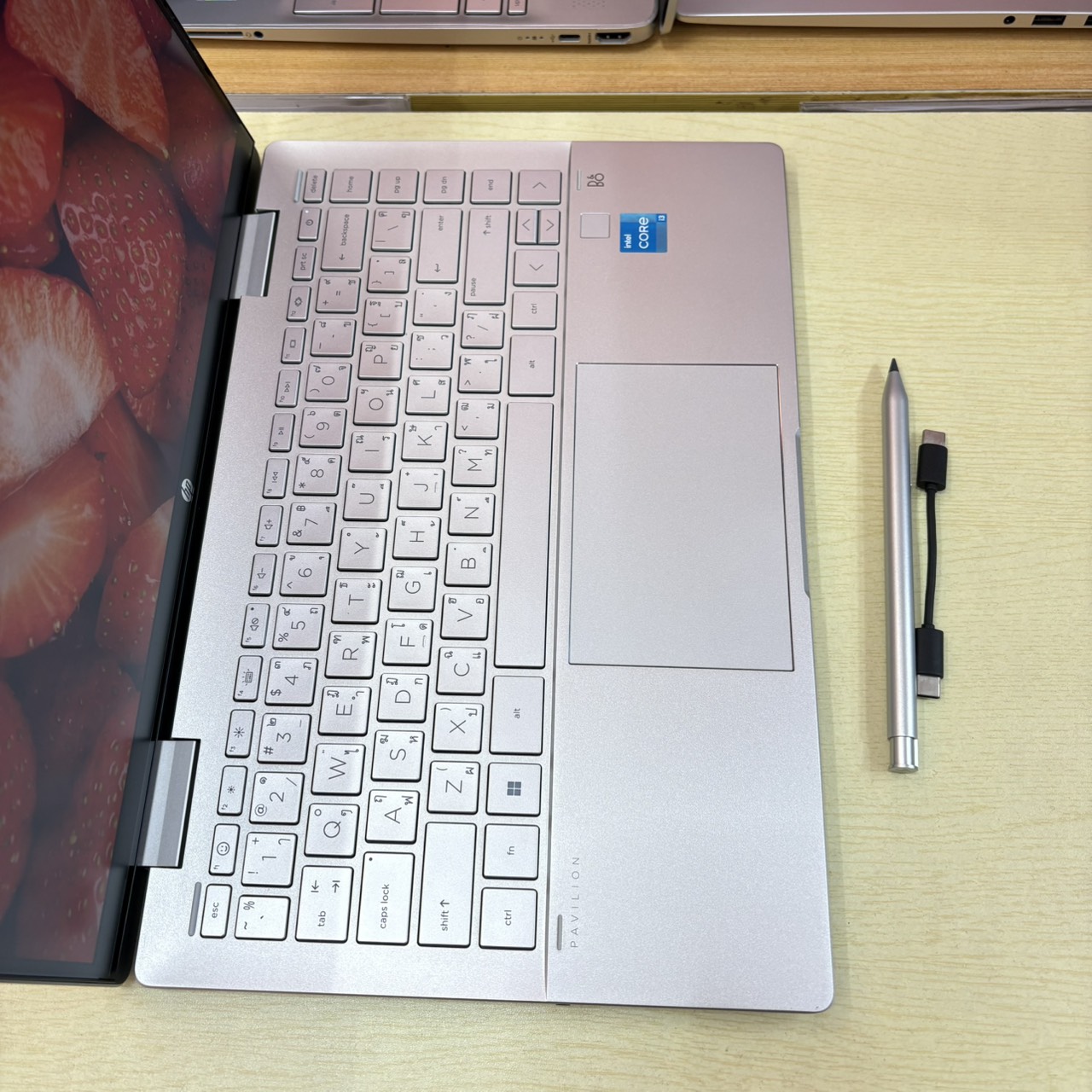 HP PAVILION X360 14 – EK0002TU * NOTEBOOK แบบฝาพับ 360 องศา หน้าจอ TOUCH SCREEN + ปากกา * ติดฟิล์มกันรอยหน้าจอแล้ว สภาพเครื่อง 90%