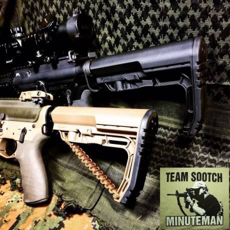 New.สินค้าขายดี พานท้าย M4 / M16 ใช้กับปืนจริง MFT Battlelink Minimalist Stock Review สีดำ สีทราย ราคาพิเศษ