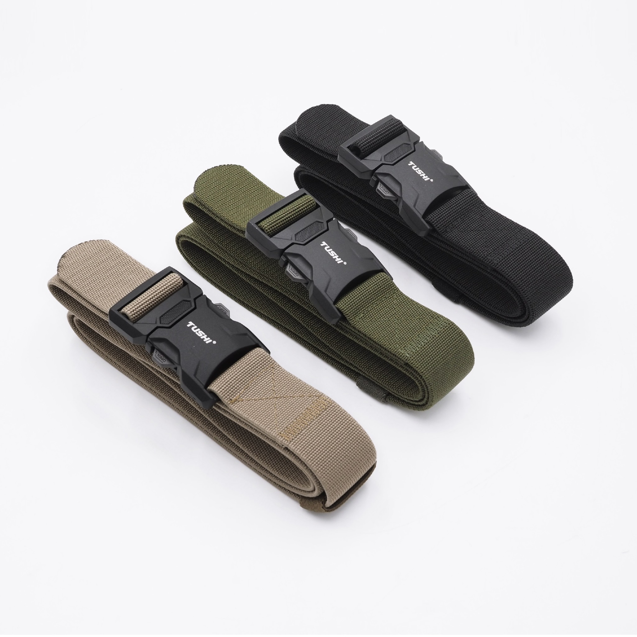 New.เข็มขัดหัวล็อค #911 ( Buckle Belt ) 🔱 หัวเข็มขัดผลิตจากโลหะอัลลอยด์ 🔱 ใช้งานง่าย ล็อค-ปลดล็อค ไว 🔱 สายเข็มขัดผลิตจาก Nylon ผสม elastic rubber 🔱 สายมีความยืดหยุ่นในตัวเอง ใส่กระชับ 🔱 สายมีความแข็ง สามารถเกี่ยวอุป