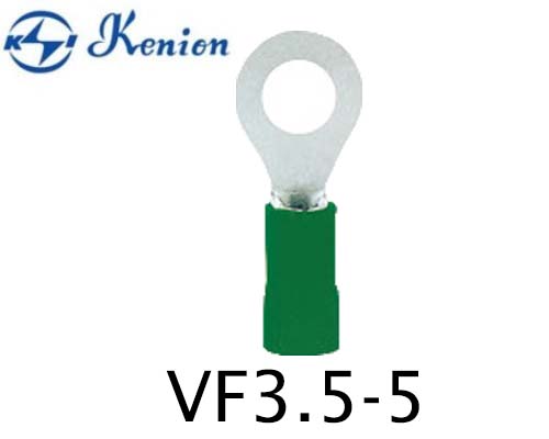 หางปลากลมหุ้ม สีเขียว VF3.5-5 KENION ใช้กับสาย 4.0sq.mm