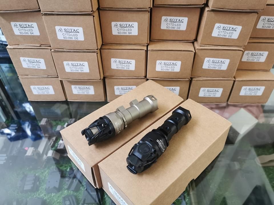 New.ไฟฉาย Sotac C1TD-LED ดำ ทราย