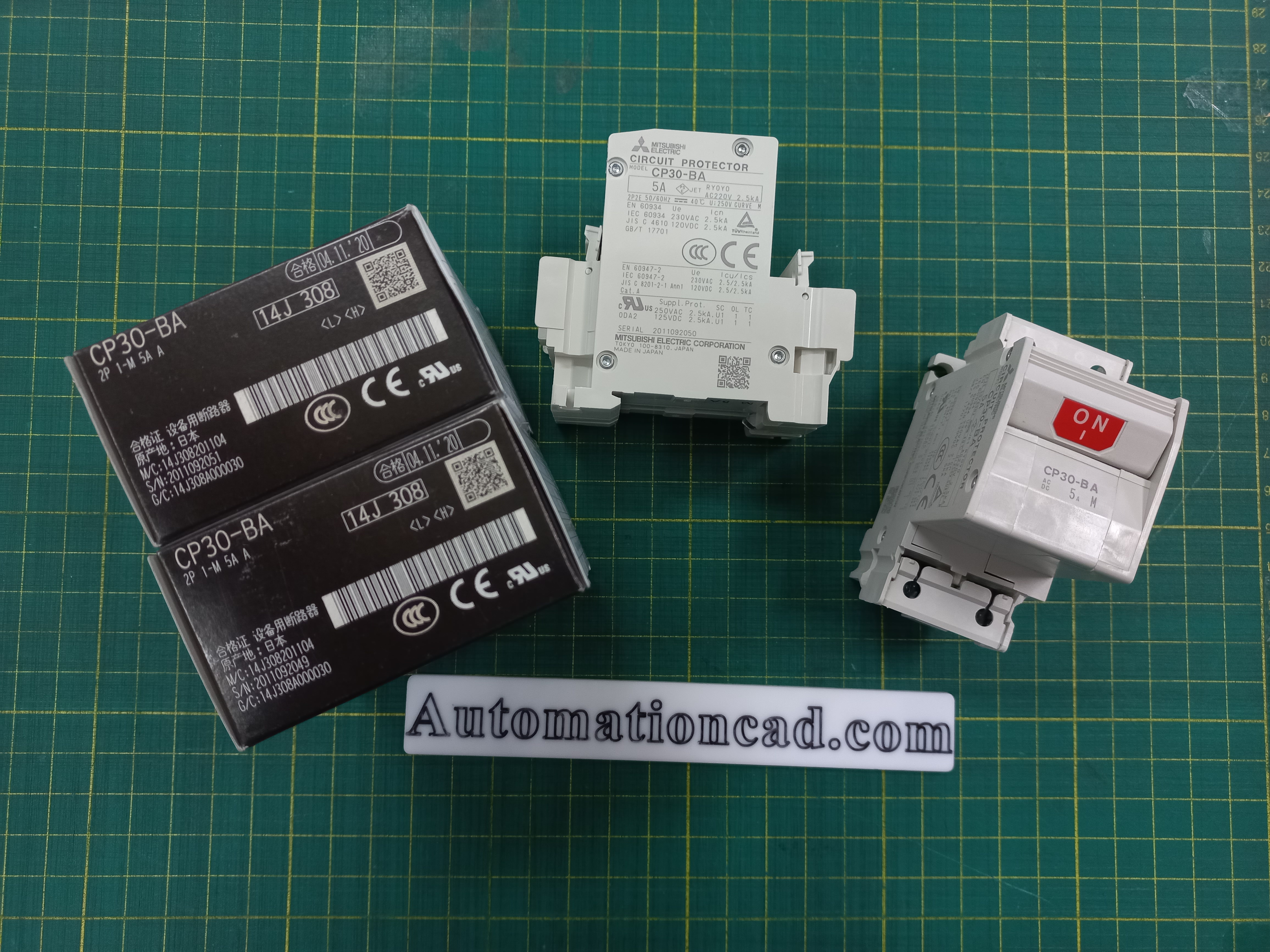 CP30-BA เบรคเกอร์ มิตซูบิชิ Circuit Protector MITSUBISHI 2POLE 1-M 5A เบรกเกอร์ป้องกันวงจรควบคุม