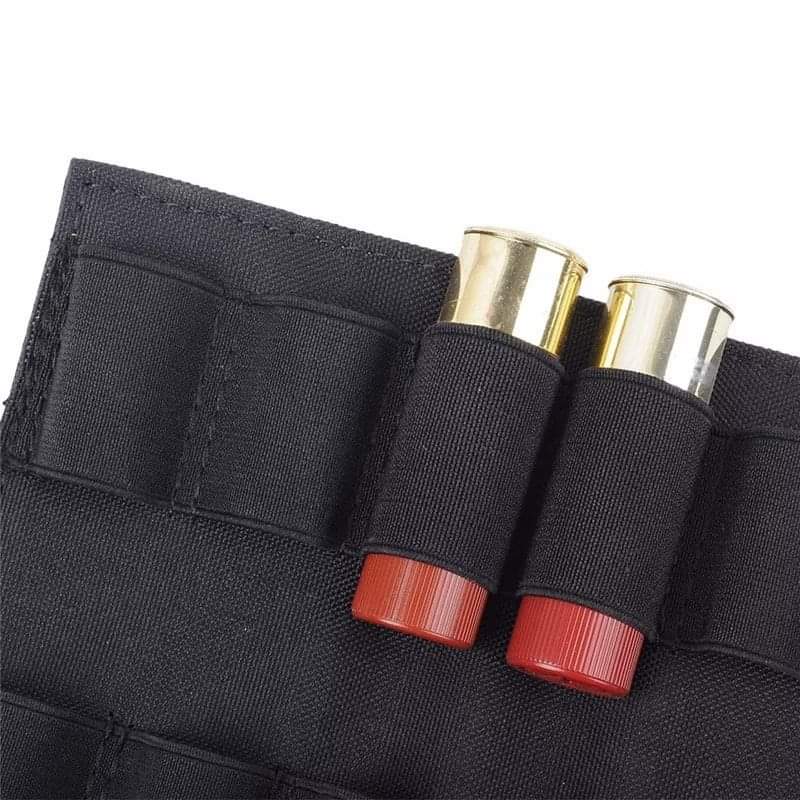 แผงกระสุนลูกซอง บรรจุ 14 นัด ด้านหลังเป็น Molle ติดเวสได้ ราคาส่ง 750 บาท