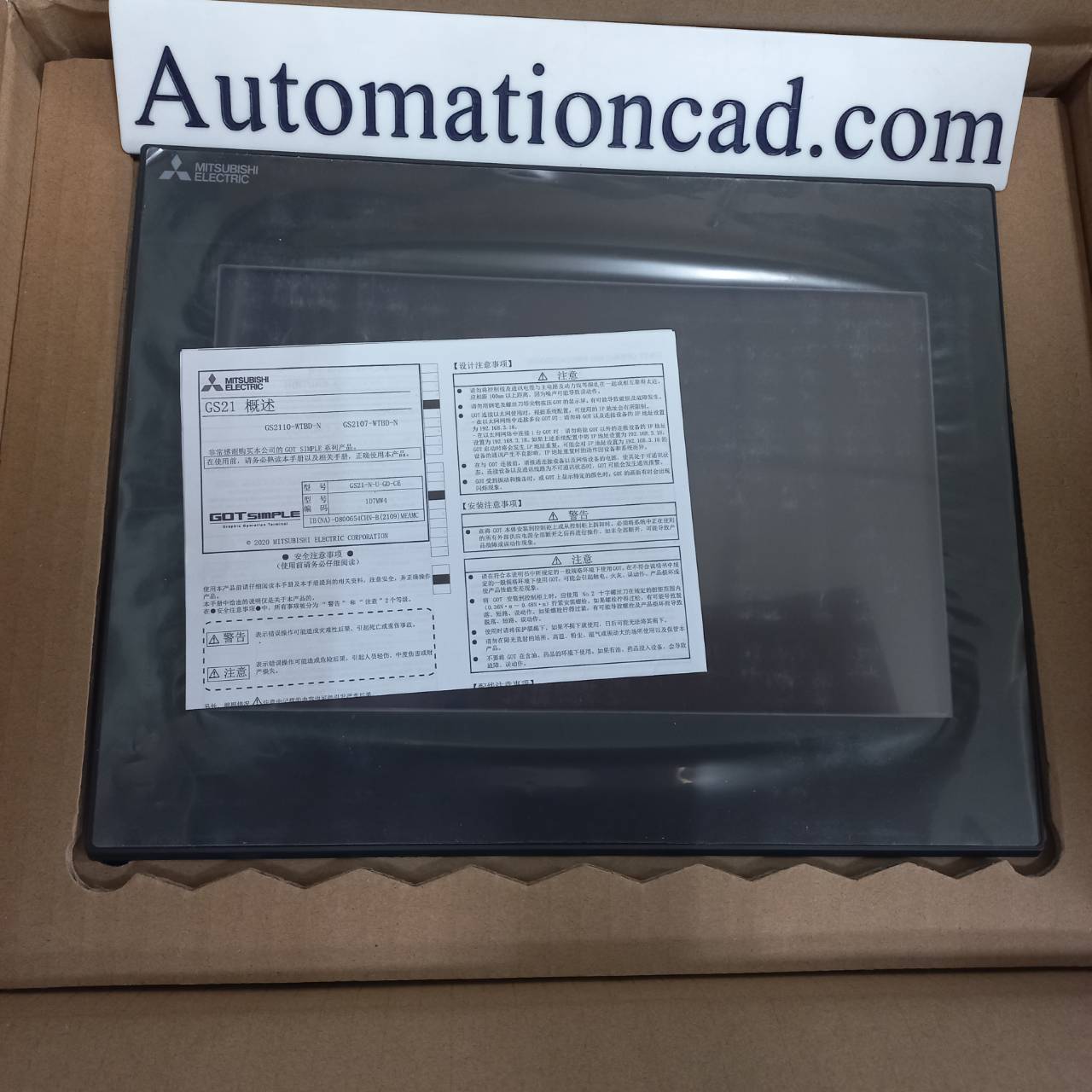 จอ TOUCH SCREEN MITSUBISHI รุ่น GS2110-WTBD-N ขนาด 10 นิ้ว เชื่อมต่อ PLC รุ่นต่างq