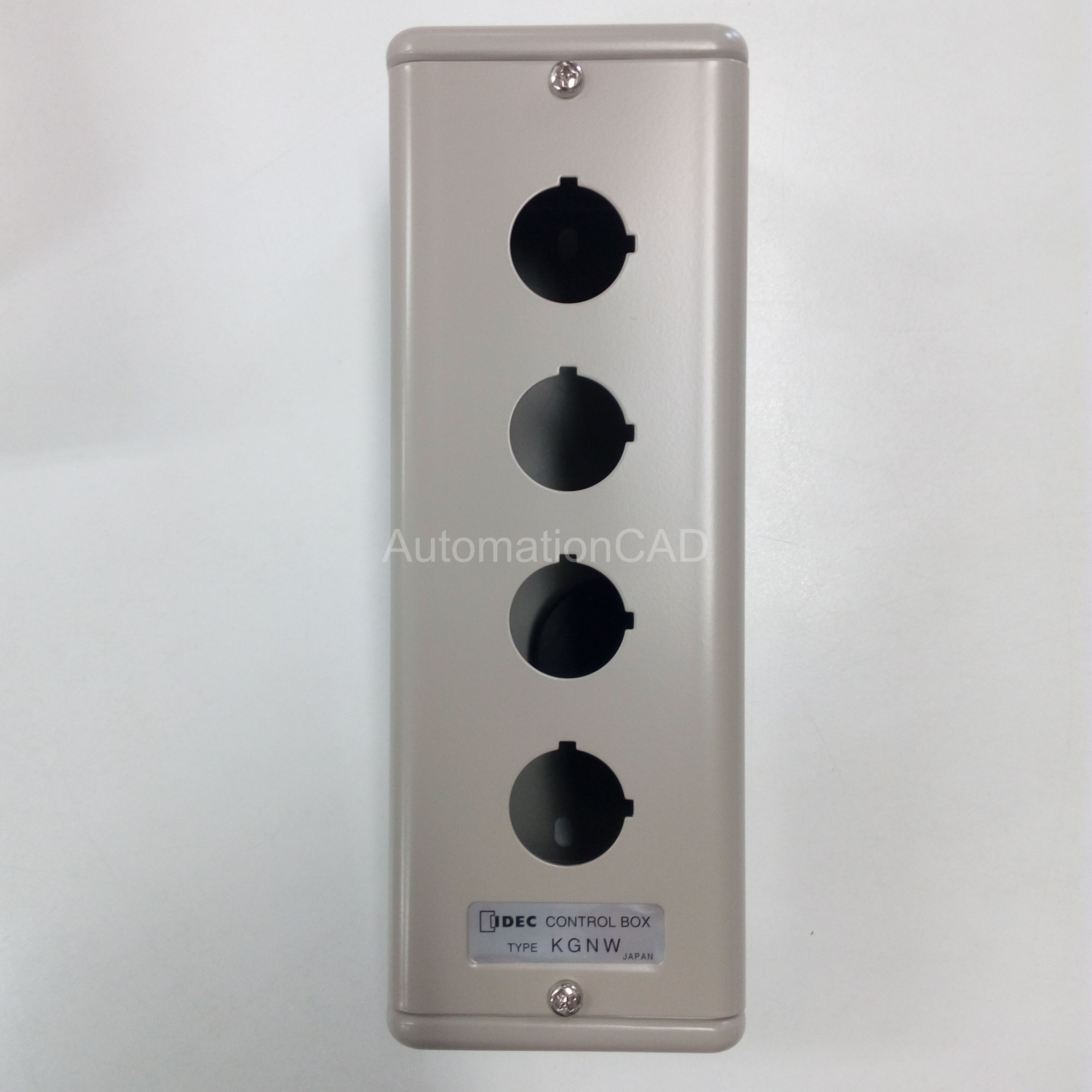 กล่องเหล็ก IDEC 4 รู Φ22mm Control Box KGN Series คอนโทรลบล็อก สำหรับใส่สวิตช์กด