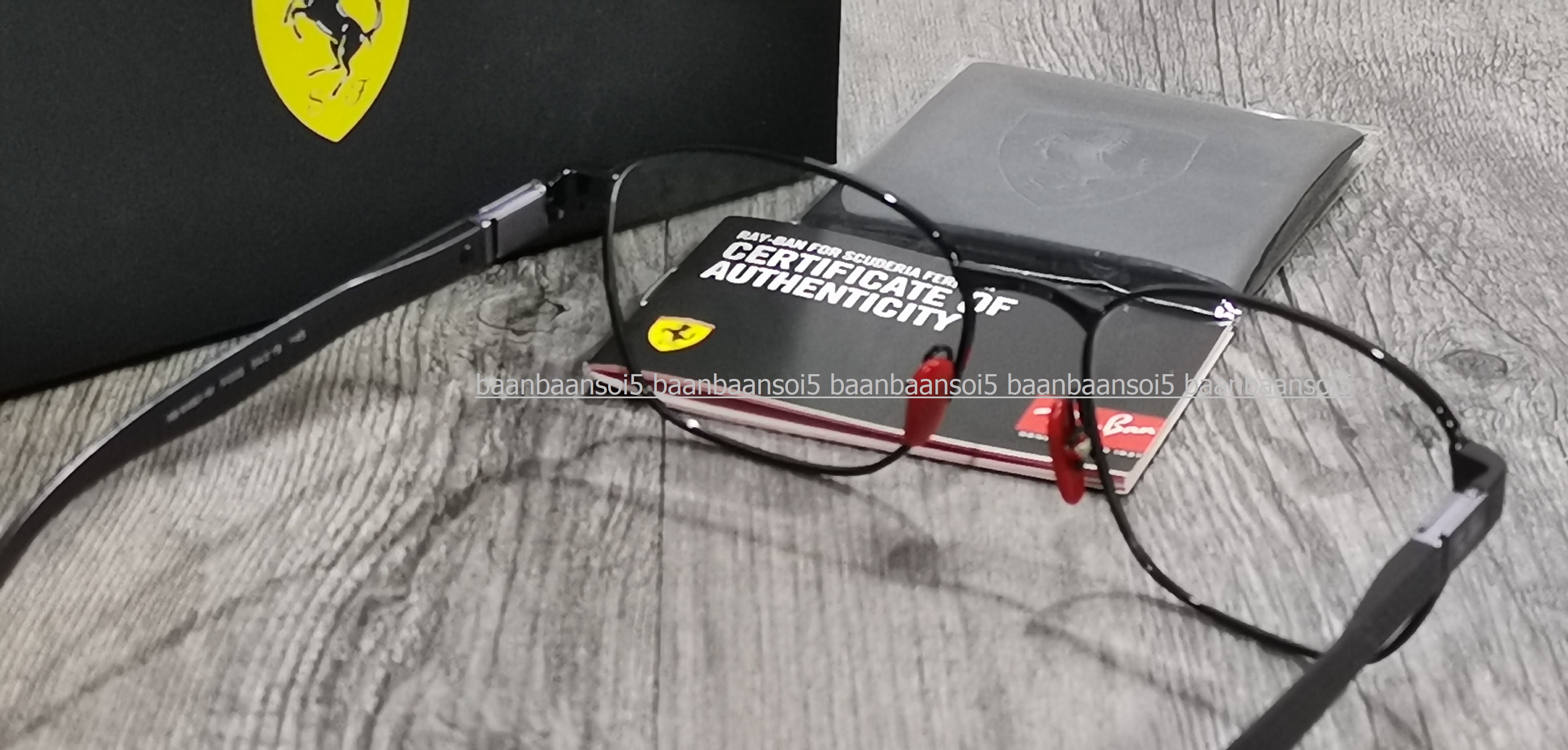 Ray-Ban Ferrari Collection RX 6480M F009 โปรโมชั่น กรอบแว่นตาพร้อมเลนส์ HOYA ราคา 6600