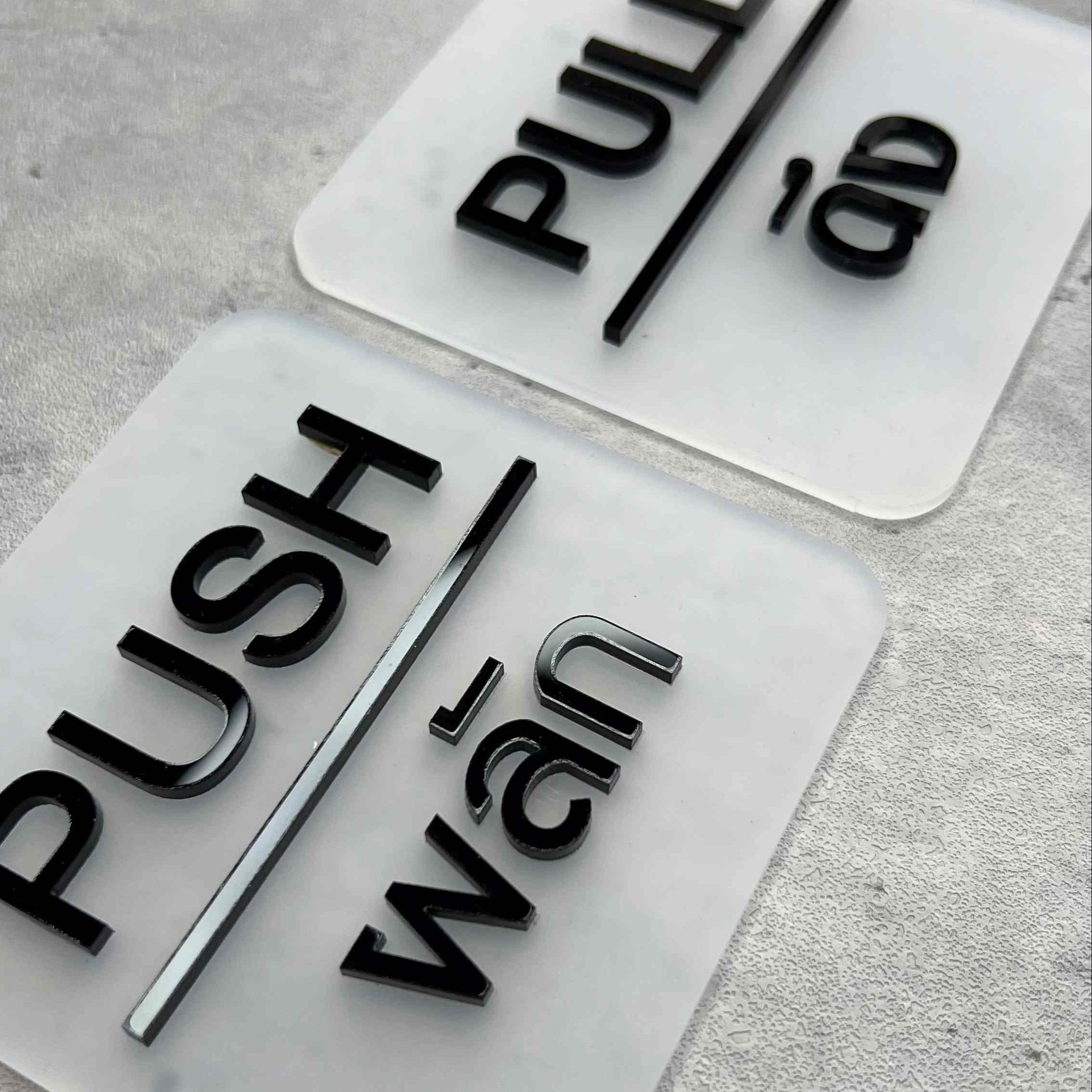 ป้ายผลักป้ายดึง ป้ายติดประตู ป้ายผลัก ป้ายดึง ป้ายอะคริลิค สไตล์โมเดิร์น มินิมอล ลอฟท์