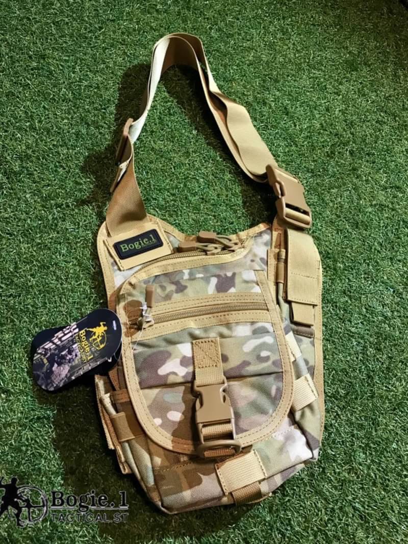 กระเป๋าสะพายข้าง 3 เหลี่ยมซ่อนปืน ผ้า CORDURA Bogie.1 มี สี ดำ เขียว ทราย มัลติแคม จำหน่ายปลีก/ส่ง ส่งทั้ง EMS Kerry เก็บเงินปลายทาง และขนส่ง ราคา 1250 บาท