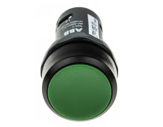 ปุ่มกด ABB Push Button Switch 1NO สวิตซ์กดเด้งกลับ รู 22 mm สีเขียว