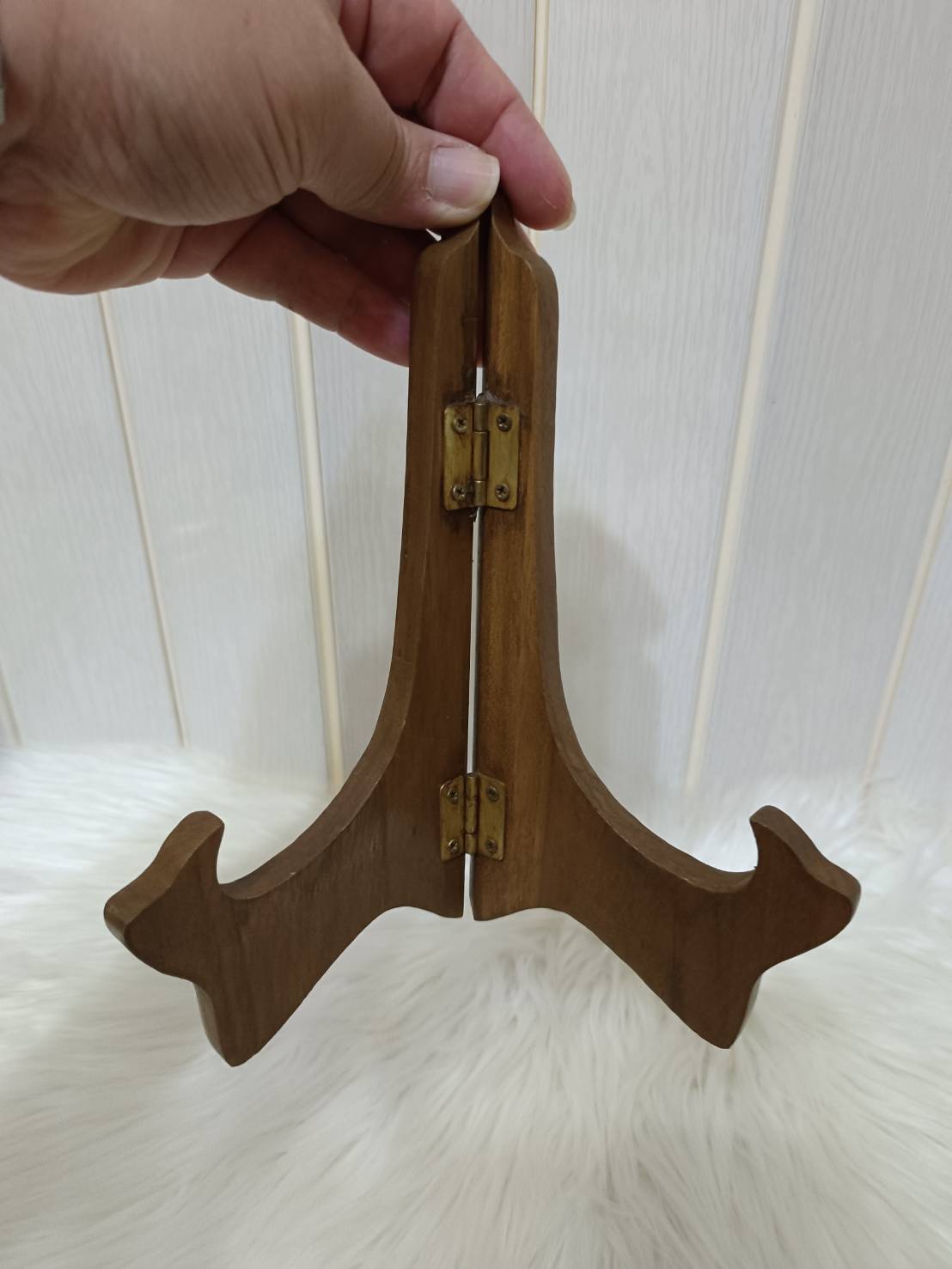 ฐานวางหน้ากาก ไม้สัก ขนาด สูง 7 นิ้ว งานสวย