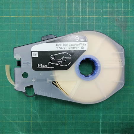 สติ๊กเกอร์ Label 9mm. White เครื่องพิมพ์ CANON รุ่น MK1500 MK2600 MK1100 MK3000 MK5000 5061C002