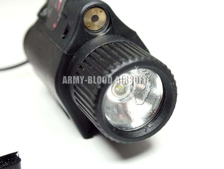 QD M6 Flashlight with Laser (LED)-BK