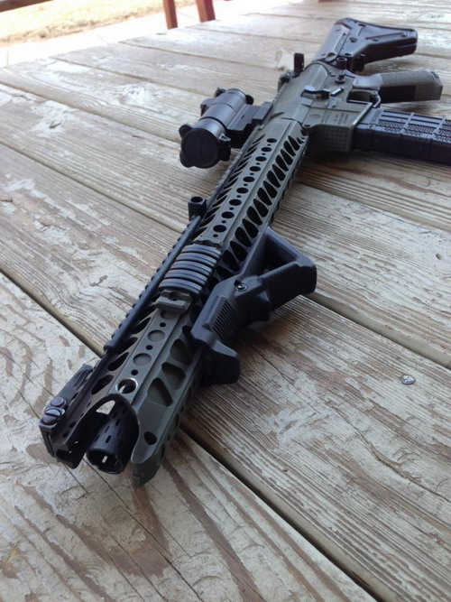 New.Angry gun Wire Cutter Rail System LVOA Style for M4 Cmmg M4 GBB and AEG 13.5-16.2" ราคาพิเศษ