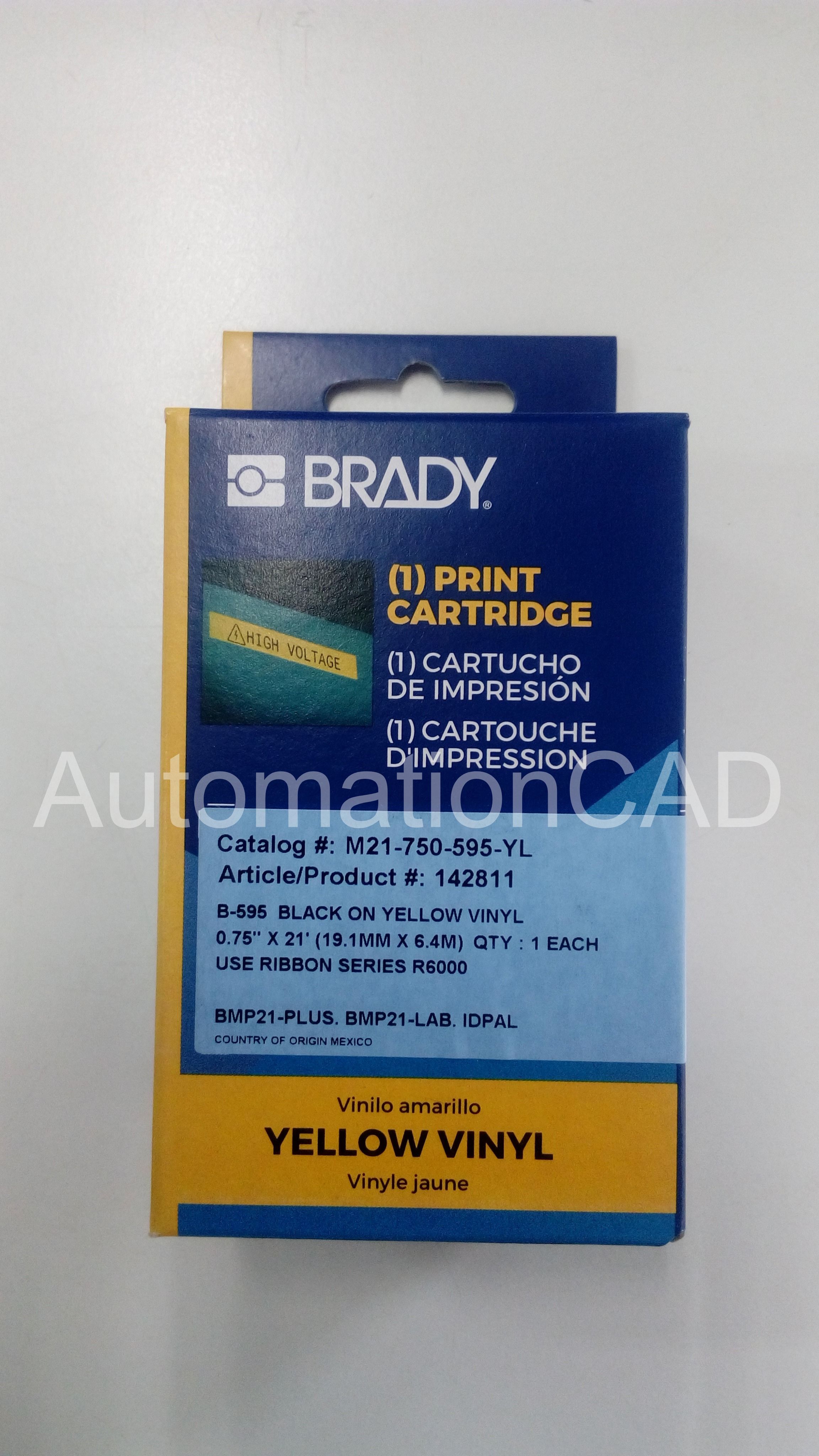BRADY M21-750-595-YL สติ๊กเกอร์ BMP21-PLUS - BRADY LABEL PRINTER