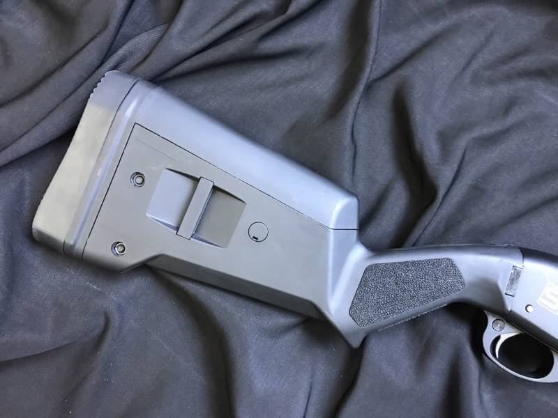 New.A.P.S. CAM 870 SAI Deluxe Match Shotgun (CO2 Shell Eject) Quick Overview A.P.S. CAM 870 SAI Deluxe Match Shotgun (CO2 Shell Eject) 1/1 Scale High Performance Assembled CO2 Gas Powered Shotgun Metal Receiver Body Metal Outer Barrel & Magazine Extension