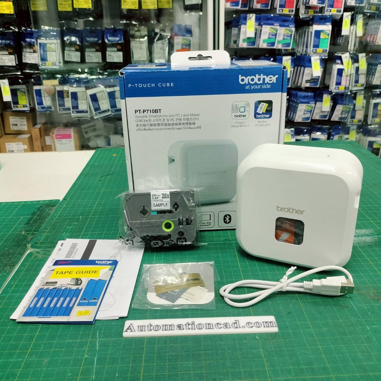 เครื่องพิมพ์ฉลาก PT-P710BT (Cube) BROTHER LABEL PRINTER สำหรับใช้ในสำนักงาน PT-710BT