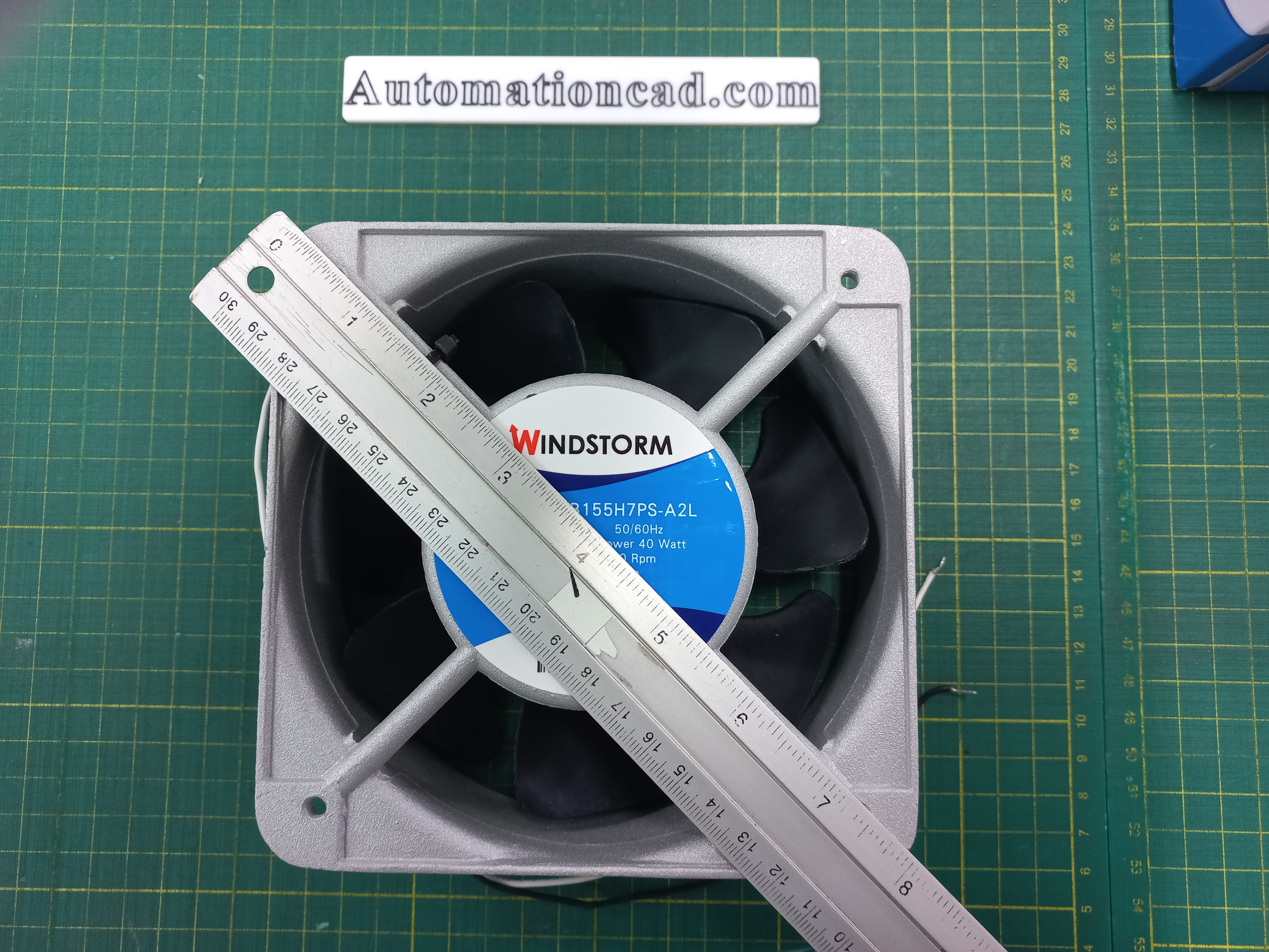 พัดลมระบายอากาศ WINDSTORM ขนาด 6 นิ้ว ไฟ 40W พร้อมตะแกรง ลูกปืนแบบ Ball Bearing