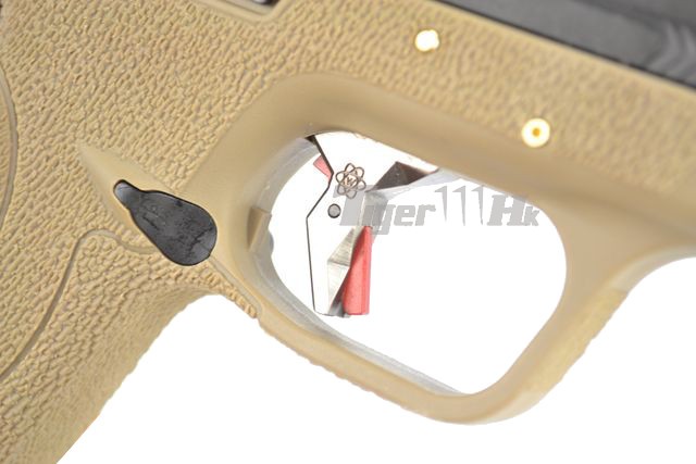 S&W M&P9 T3 B-Style สไลด์ดำ ท่อทอง เฟรมทราย
