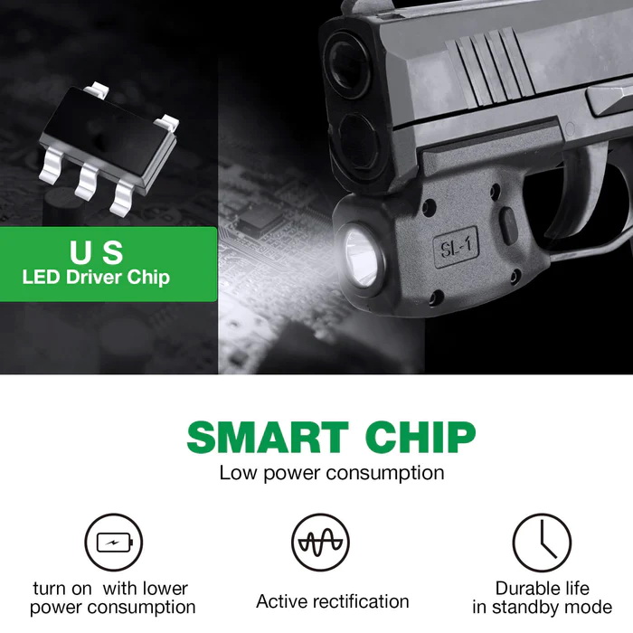 ไฟฉาย Warriorland SL-1 + ซองพกใน Kydex G43/G43X ( เฉพาะรุ่นที่ไม่มีราง ) ไฟฉาย Warriorland SL-1 + ซองพกใน Kydex 🔺ไฟฉาย ผลิตจาก Polymer เกรดคุณภาพ 🔺ออกแบบให้ทนทานต่อแรงรีคอยด์ได้ 🔺ความสว่าง 150 Lumens 🔺ระยะส่องสว่าง 100 m. &