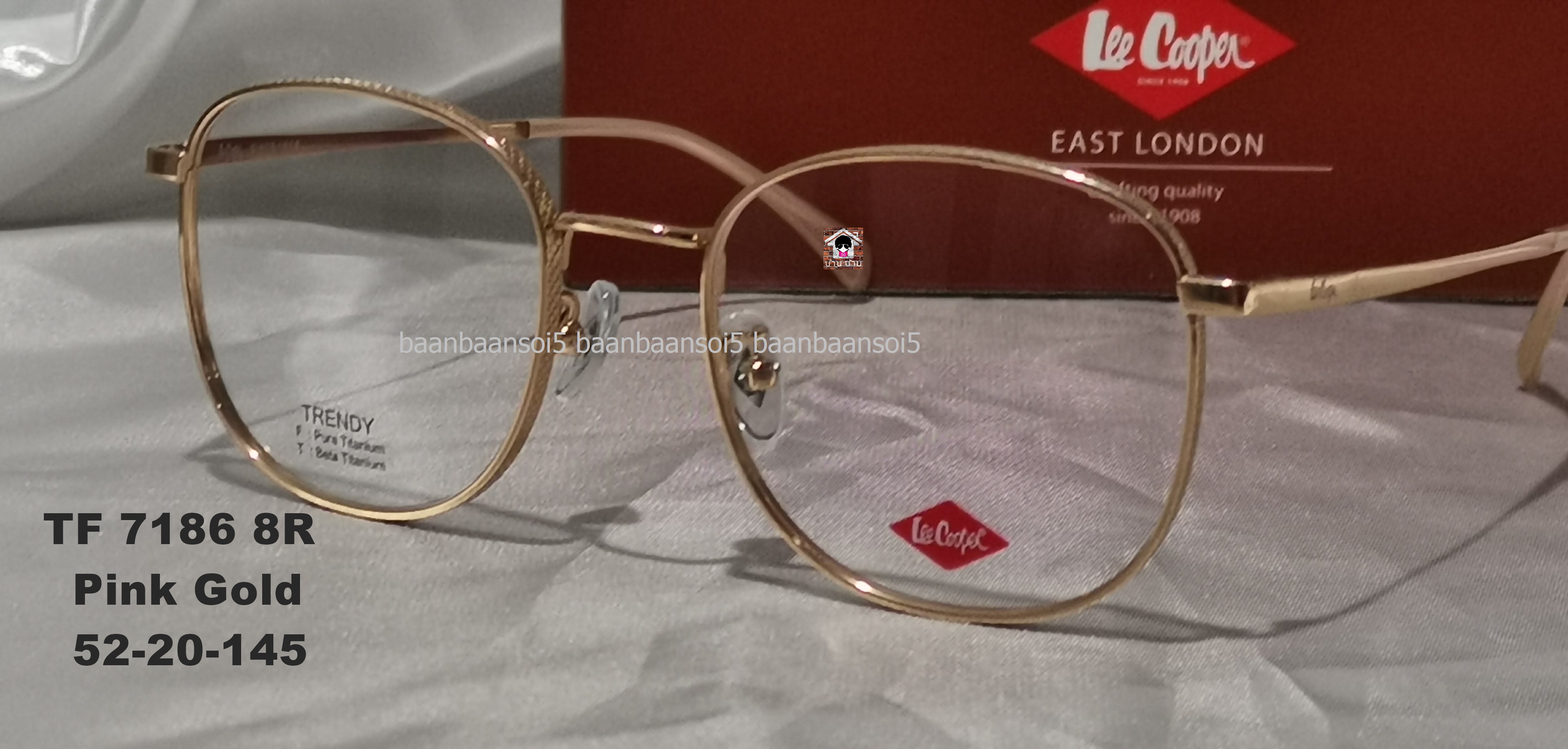 Lee Cooper TF 7186 โปรโมชั่น กรอบแว่นตาพร้อมเลนส์ HOYA ราคา4,200 บาท