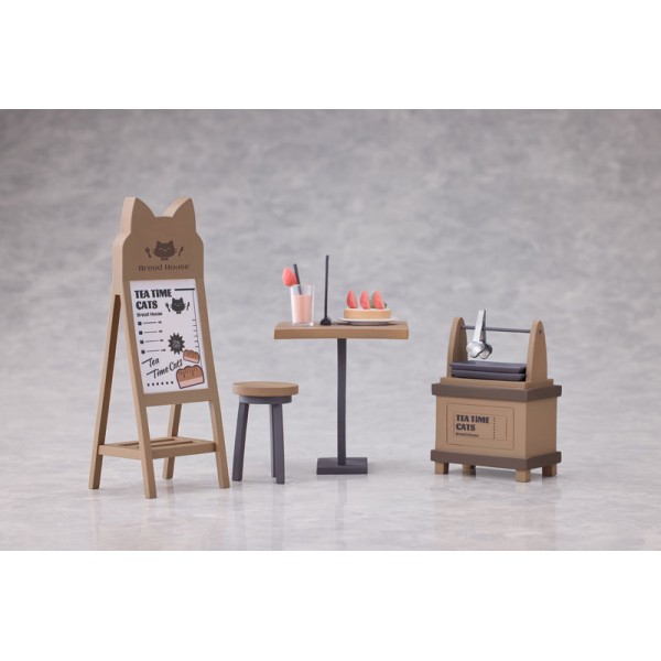 เปิดจอง : "Tea Time Cats Scene" Meow Town "Bread House" Clerk & Customer Set